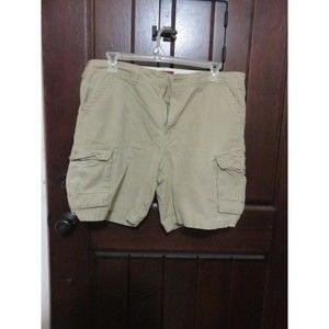 MEN'S BOB TIMBERLAND KHAKI CARGO SHORTS SIZE 38